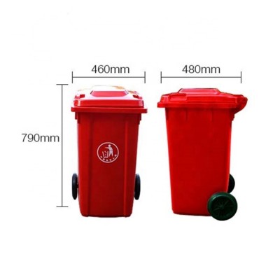 240L,120L,100L Eco-Friendly Feature Plastic Dustbin, waste dustbin with 2 wheels