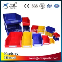 Industrial combined stackable plastic storage bins