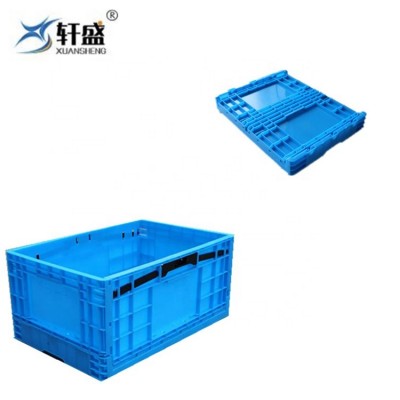 Collapsible Storage Bins - Durable Folding Plastic Stackable Utility Crates,