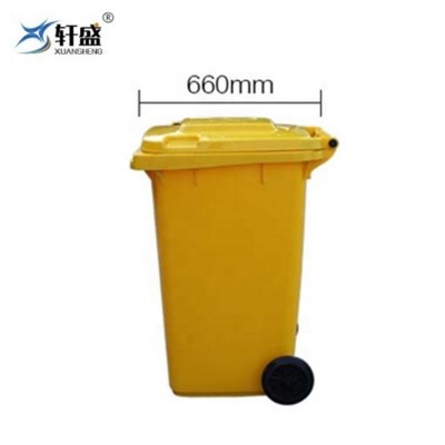 Chinese factory wholesale out door plastic dustbin, garbage can for outdoor place use